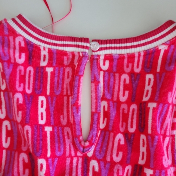 NWOT Juicy By Juicy Couture Towel Terry Sleeveless Romper Logo Print Size L - Picture 10 of 10